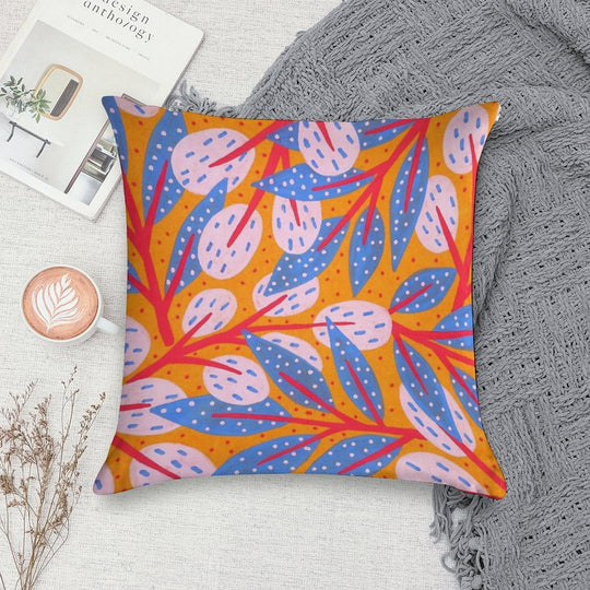 Gold Sky in The Forest Soft Durable Construction Throw Pillow