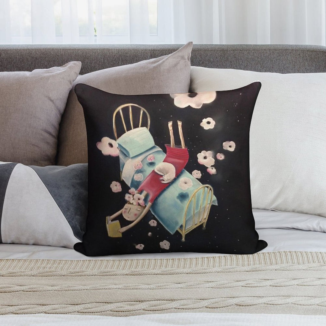 Page Turner Soft Luxury Feel Throw Pillow