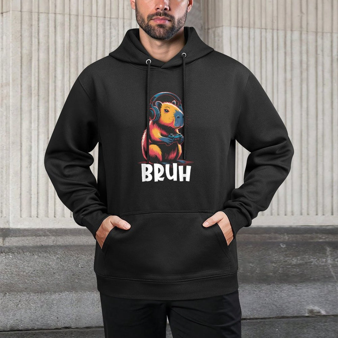 Bruh Video Games Boys Capybara Easy Care Hoodie