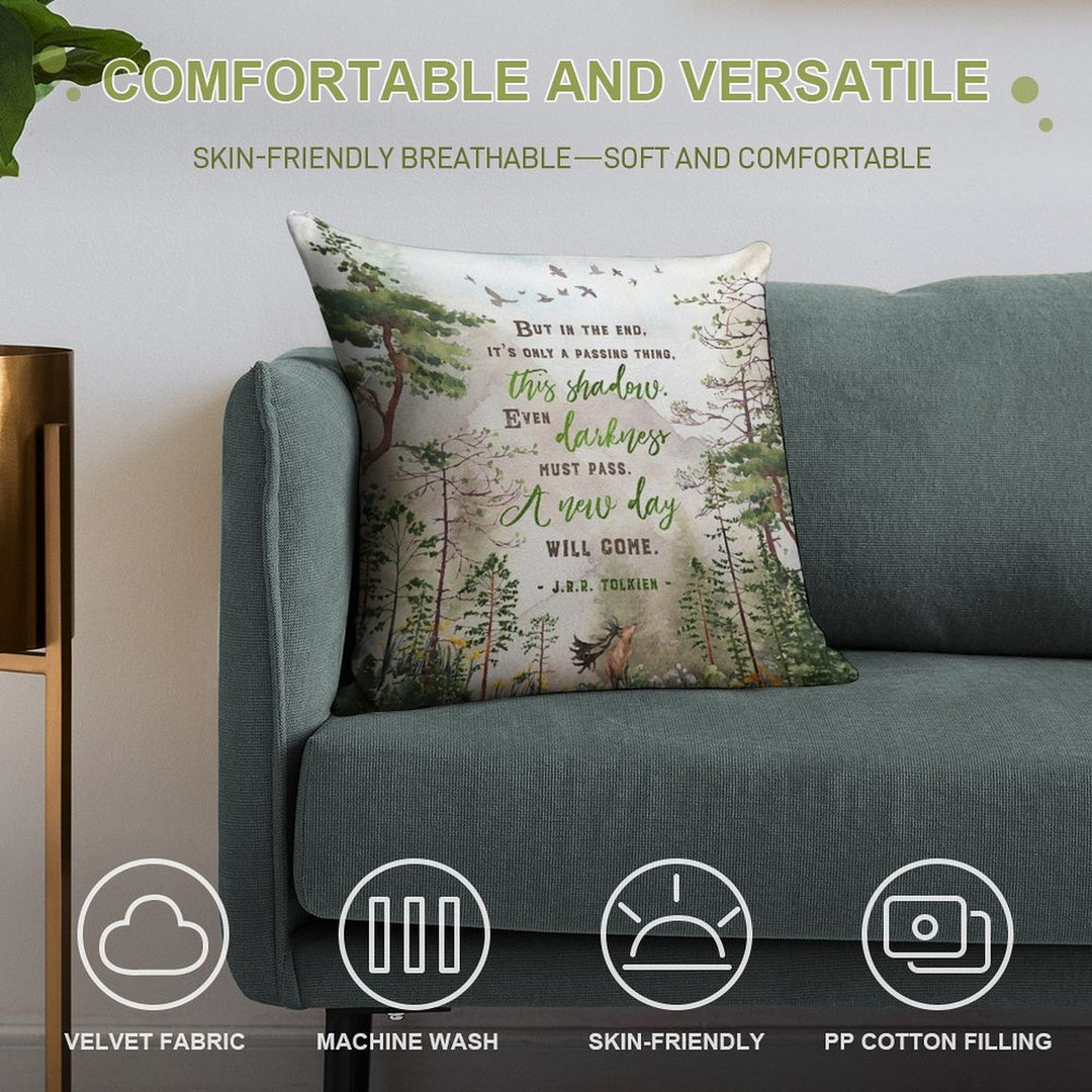 But in The End Soft Hidden Zipper Throw Pillow