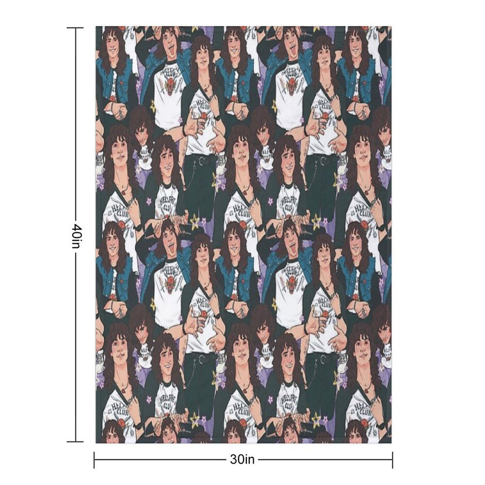 Eddie Munson - AOP Sustainable Throw Blanket