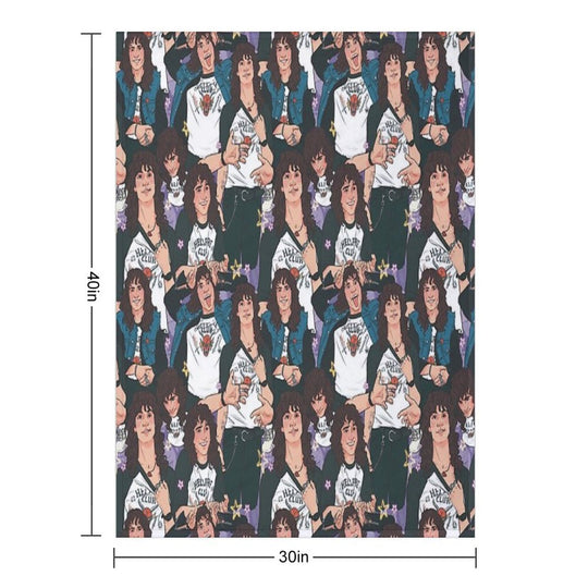 Eddie Munson - AOP Sustainable Throw Blanket