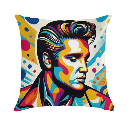 Elvis Presley Pop Art Soft Anti-Pilling Throw Pillow