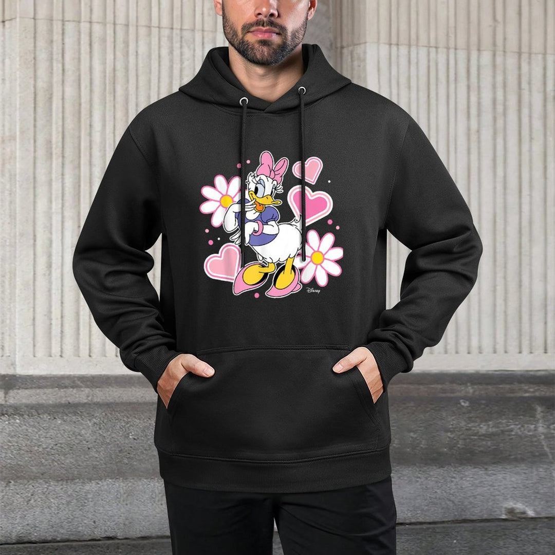 Daisy Duck - Hearts And Flowers Customizable Surface Hoodie