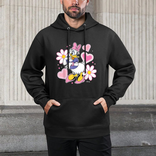 Daisy Duck - Hearts And Flowers Customizable Surface Hoodie