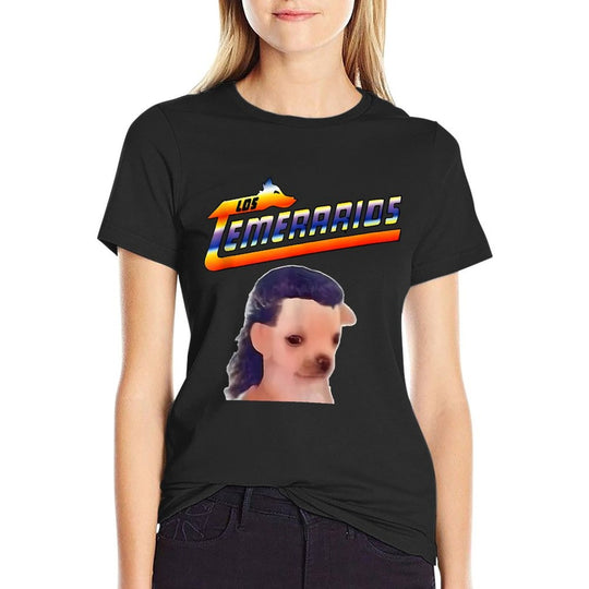 Los Temerarios Funny Dog Meme  Oversized Silhouette T-Shirt