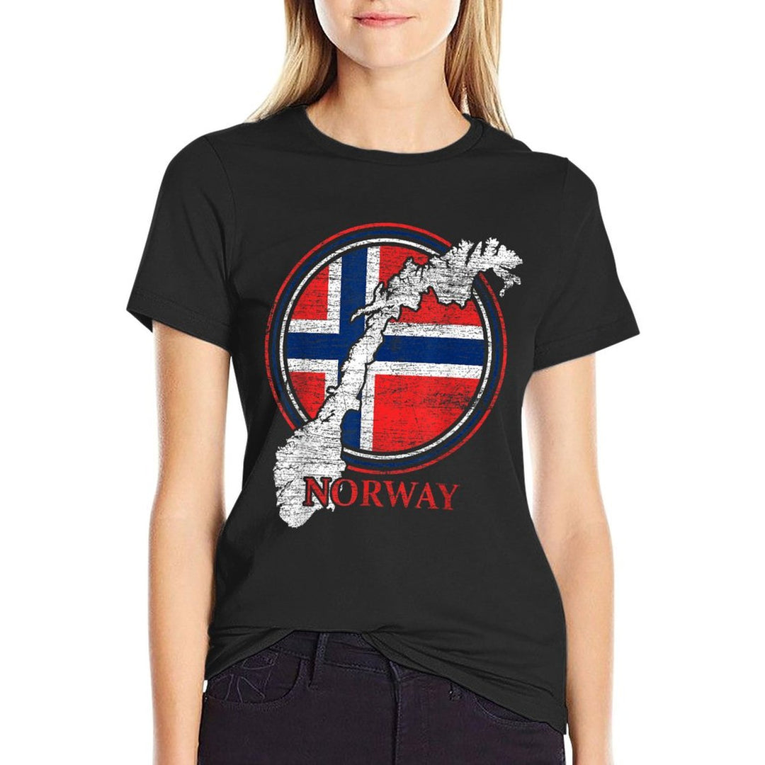 Nordic Scandinavia Proud Norwegian Country Norway  Trendy Pattern T-Shirt
