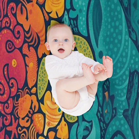 Aquatic Spectrum Comfort Throw Blanket