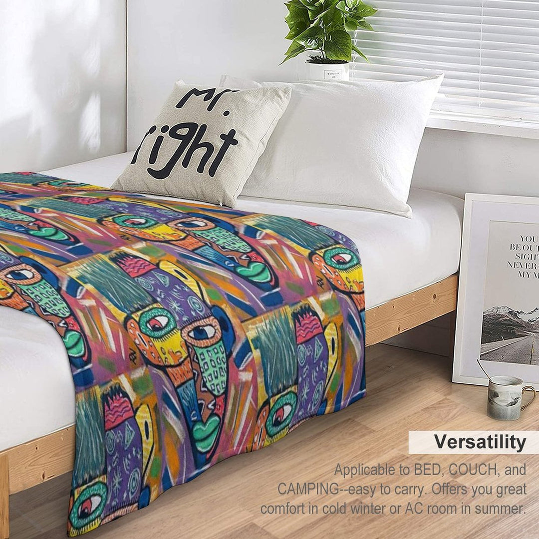 Patchwork Mind Velvety-soft Throw Blanket
