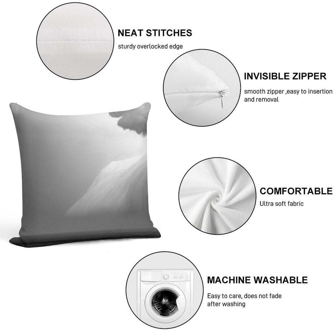 Shelf Cloud in Front of A Southerly Change Soft High-Density Material Throw Pillow