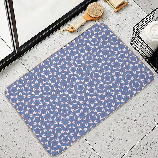 Red White And Blue Penrose Tiles  High-Traffic Bath Mat