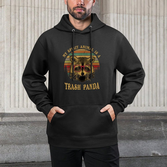 My Spirit Animal Is A Trash Panda Funny Racoon Relaxed Fit Hoodie