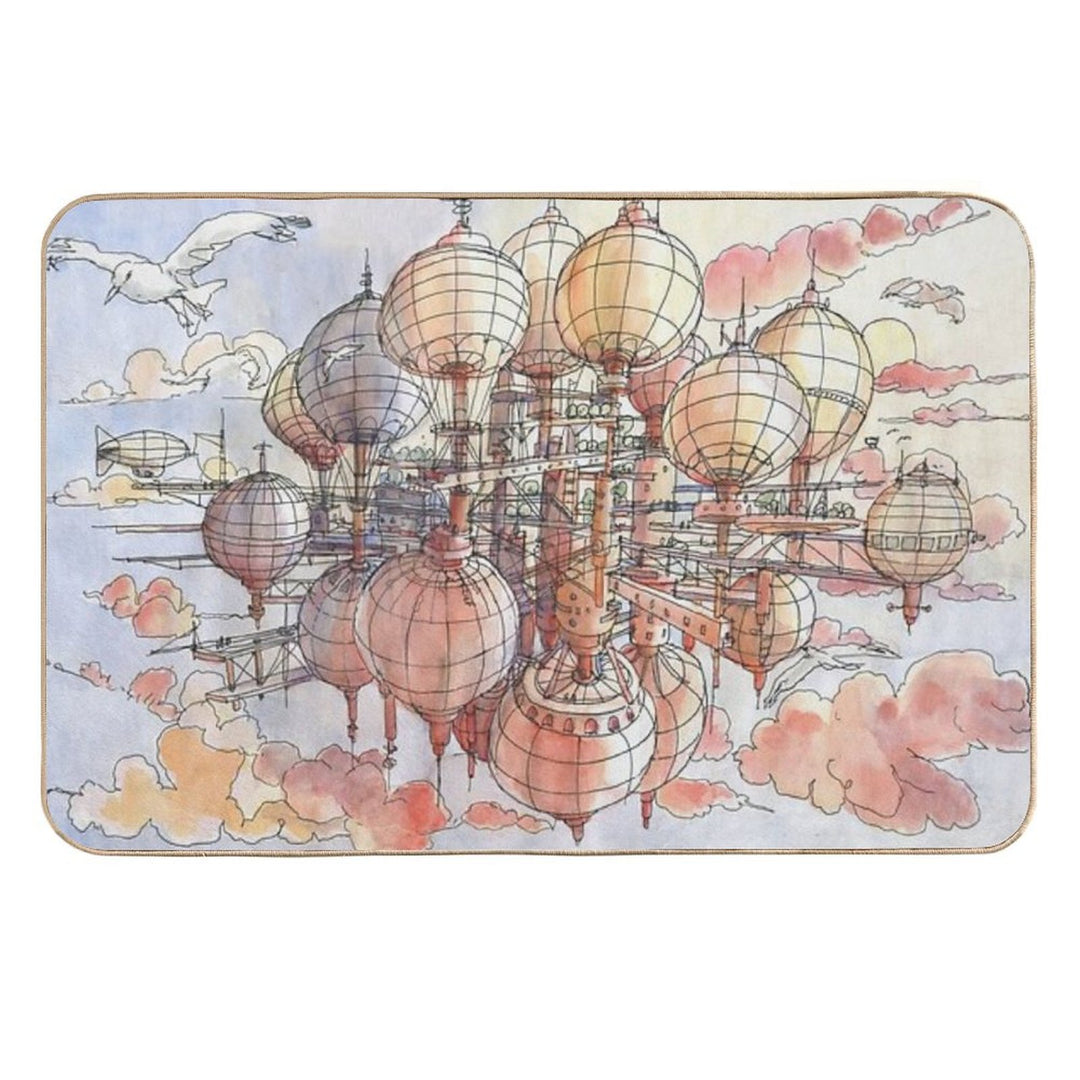 The Flying Village!  Pet-Safe Bath Mat