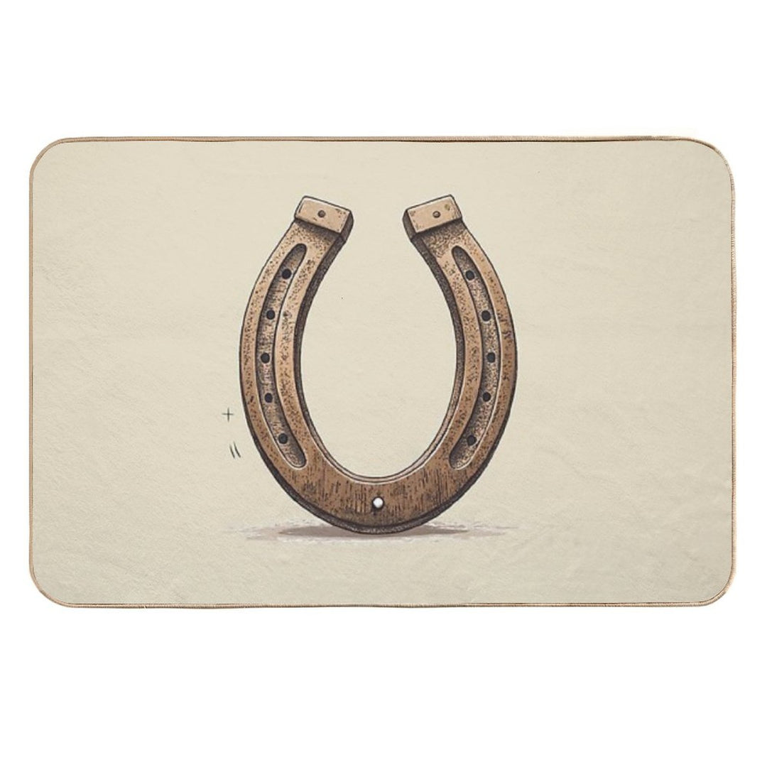Horseshoe Vintage  Long-Lasting Bath Mat