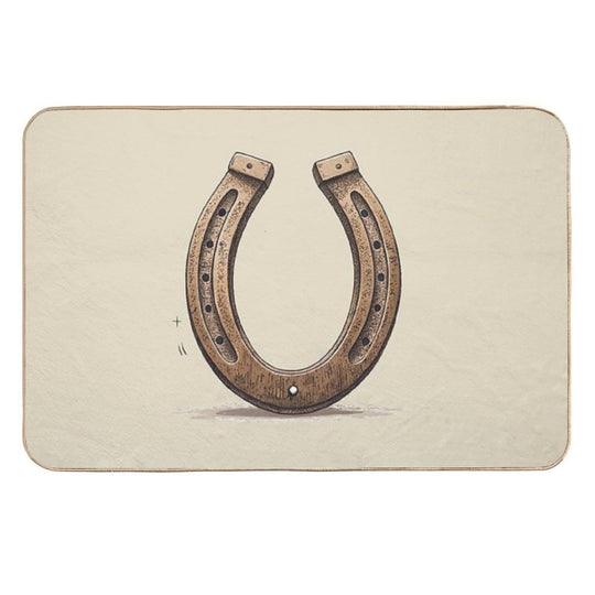 Horseshoe Vintage  Long-Lasting Bath Mat