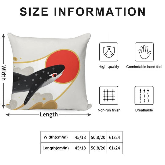Whale Shark Soft Warmth Comfort Throw Pillow