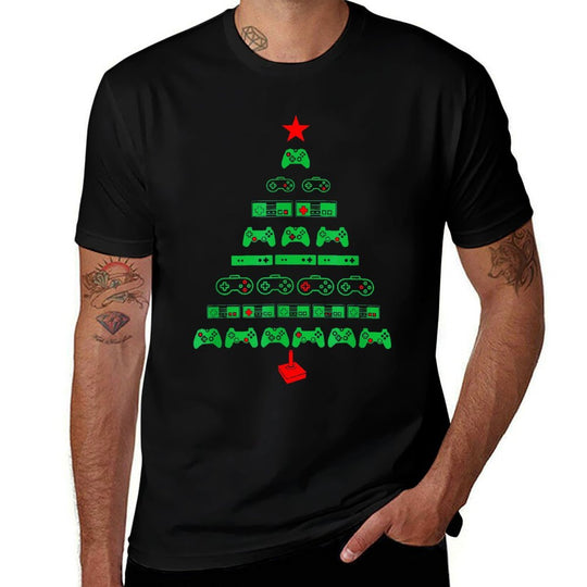 Christmas Gamer for Men - Video Games  Eco-friendly Material T-Shirt