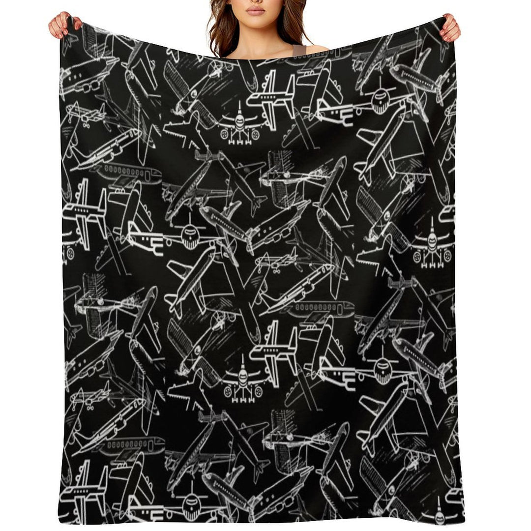 Airplanes Love Eco-conscious Throw Blanket