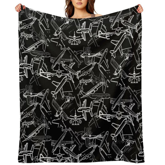 Airplanes Love Eco-conscious Throw Blanket