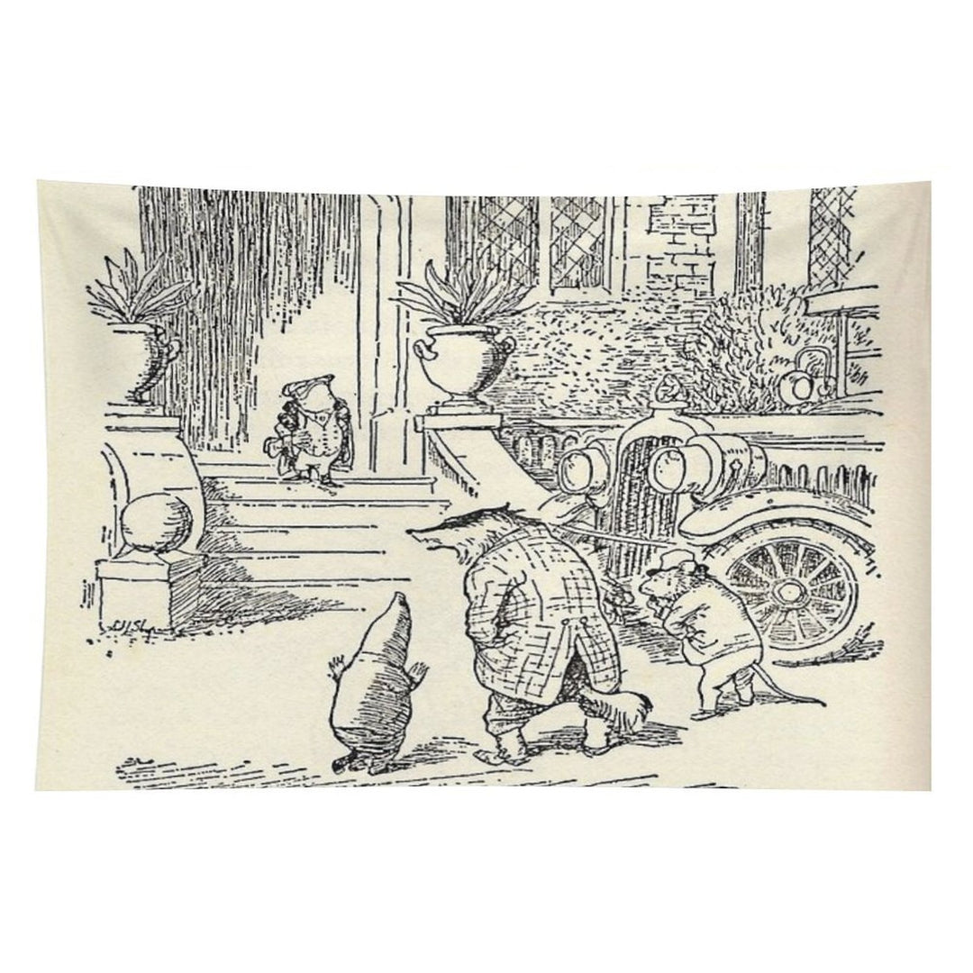 Arriving at Toad Hall Tapestry