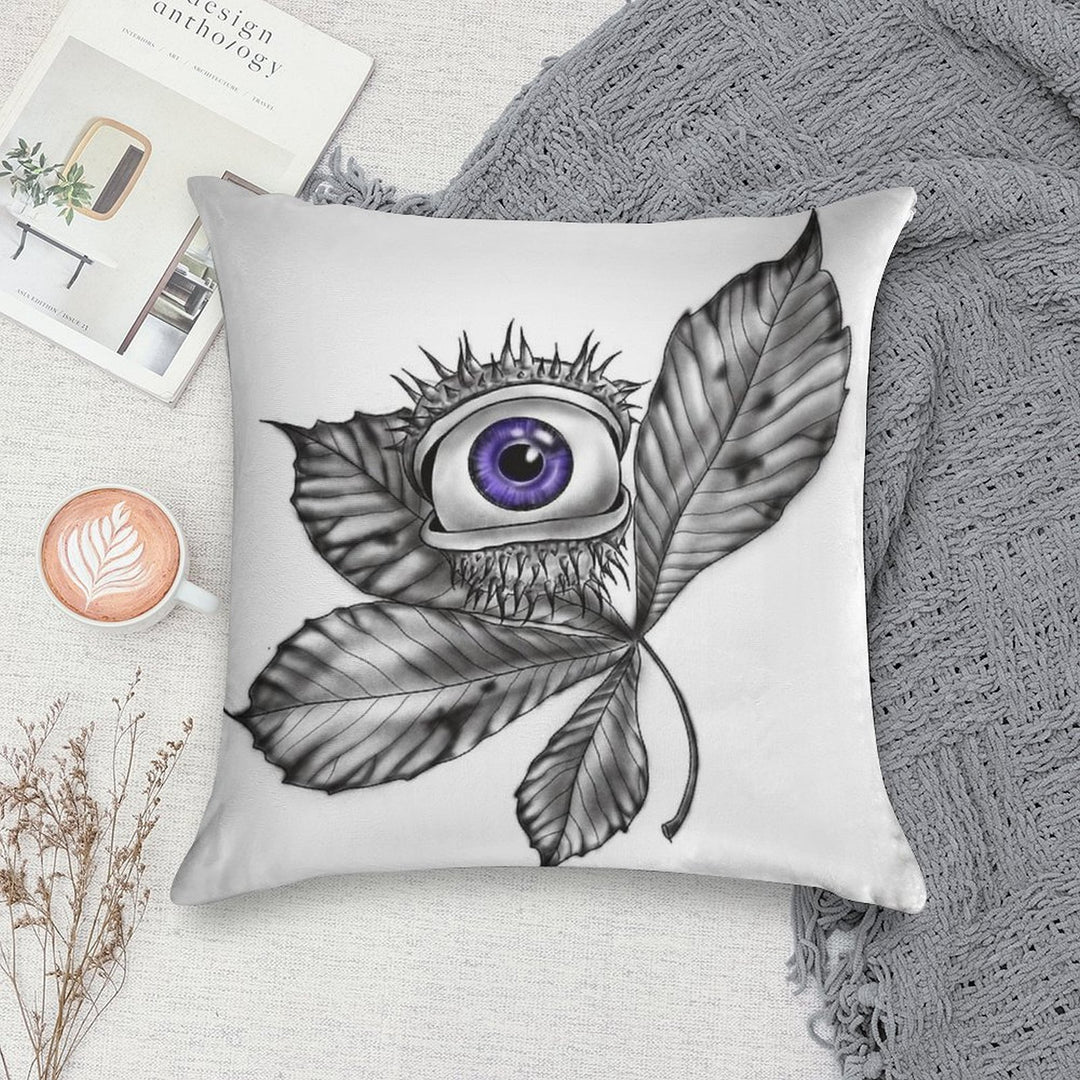 Mystic Chestnut Eye – Enchanted Forest Magic Soft Skin-Friendly Throw Pillow