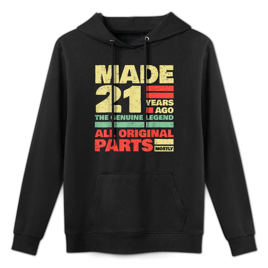 21 Years Old - 21st Birthday Shape Retention Hoodie
