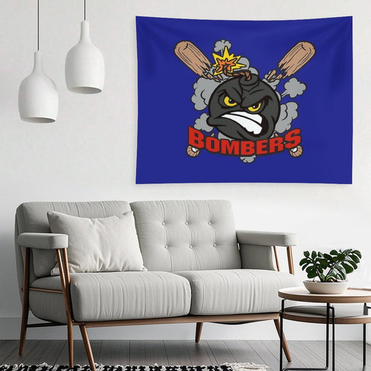 Bombers Baseball Logo Tapestry