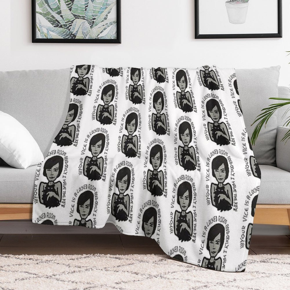 YOUR VICE IS A LOCKED ROOM AND ONLY I HAVE THE KEY Compact Throw Blanket