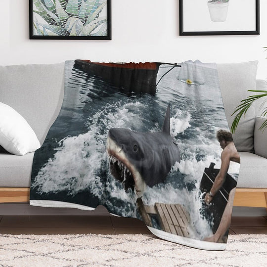 Jaws Photography Multi-functional Throw Blanket