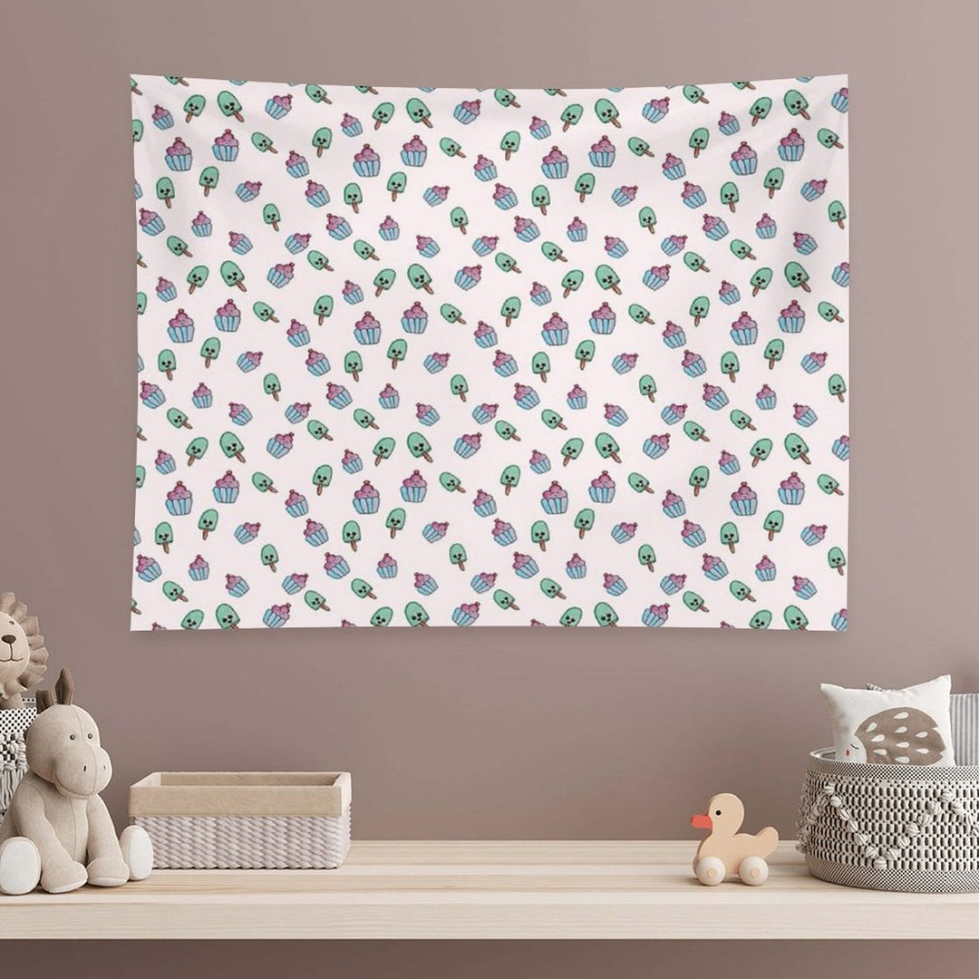 Sweet Smiles – Ice Cream Pattern Tapestry
