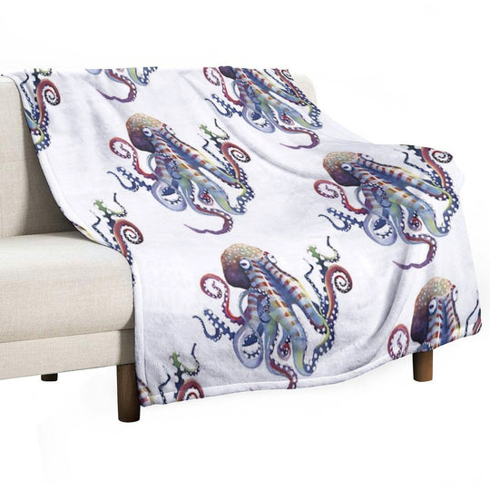 Octopus Compact Throw Blanket