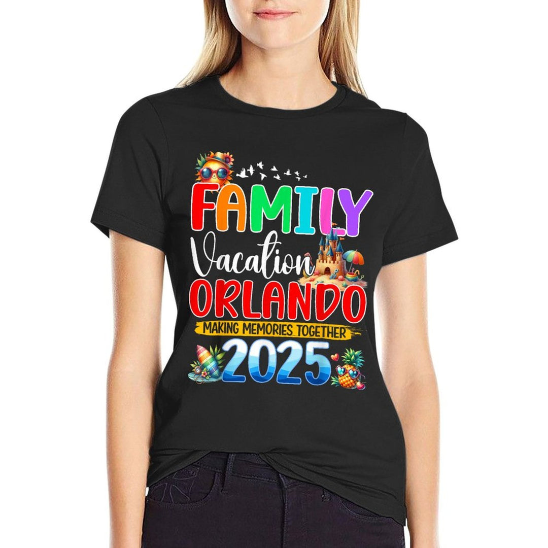 Family Vacation Orlando 2025 Holiday Summer Matching Group  Stretchy T-Shirt