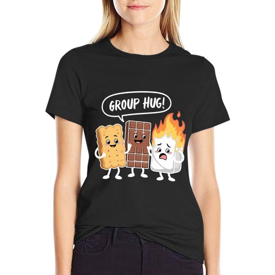 Group Hug Smores Funny Camping Lover  Eco-friendly Material T-Shirt