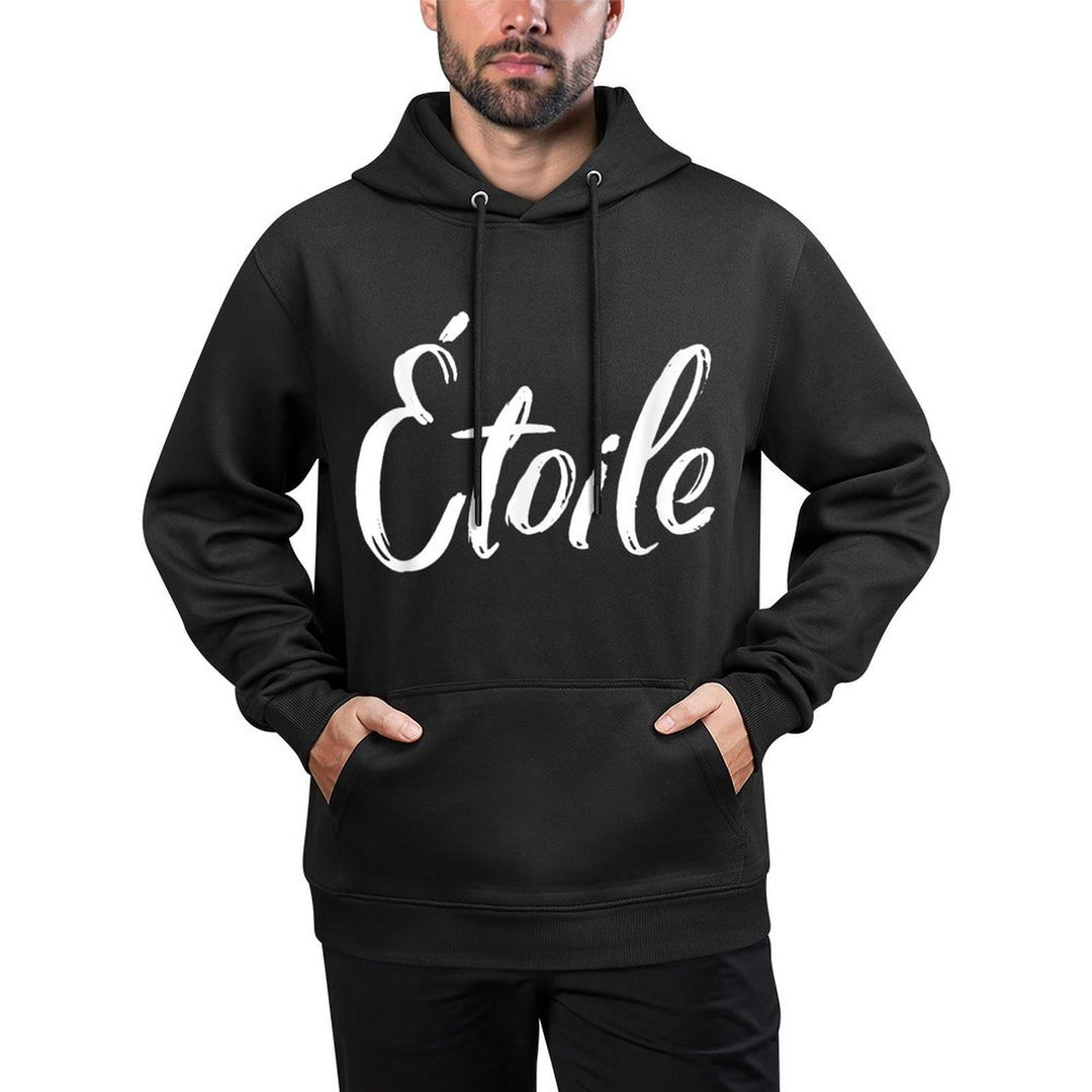 Etoile - French Word Printed Minimalist Christmas Layering Staple Hoodie