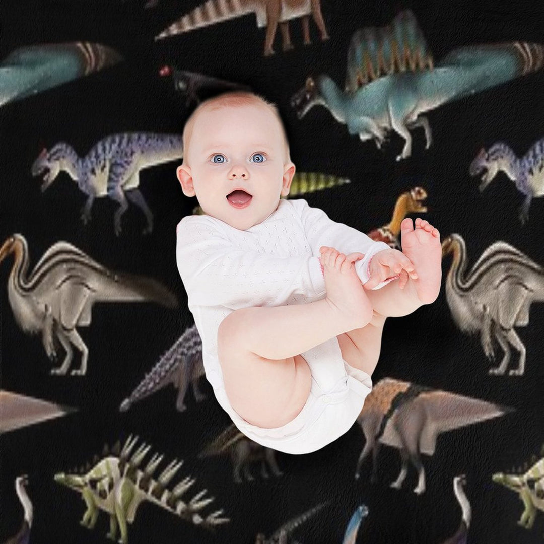 Dinosaurs Shrink-resistant Throw Blanket