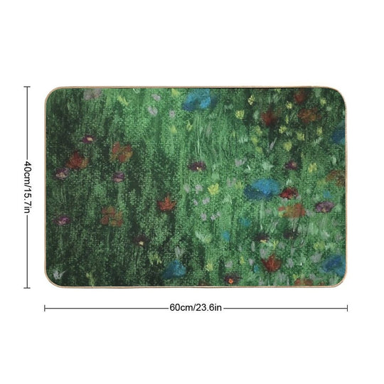 FLOWERY MEADOW  Fade-Resistant Bath Mat