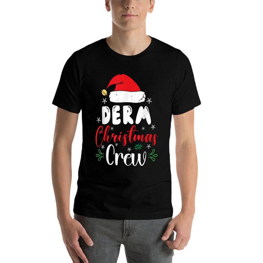 Derm Christmas Crew 2025 Dermatologist Dermatology Christmas  Trendy Pattern T-Shirt