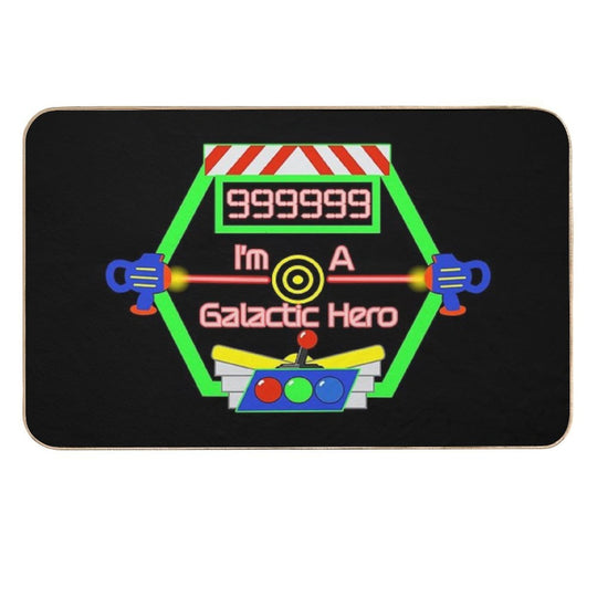 Galactic Hero High Score Theme Park Ride Durable Bath Mat