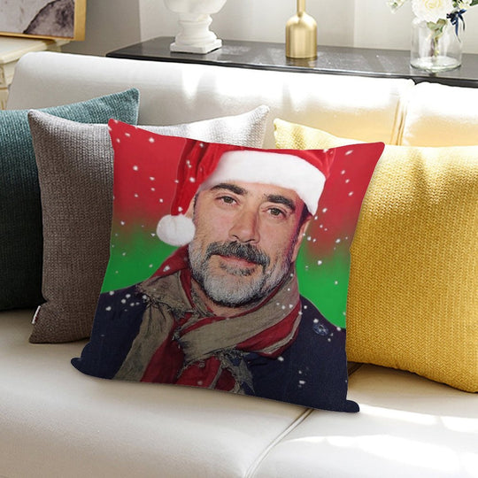 Jeffrey Dean Morgan- Christmas Soft Home Decor Throw Pillow