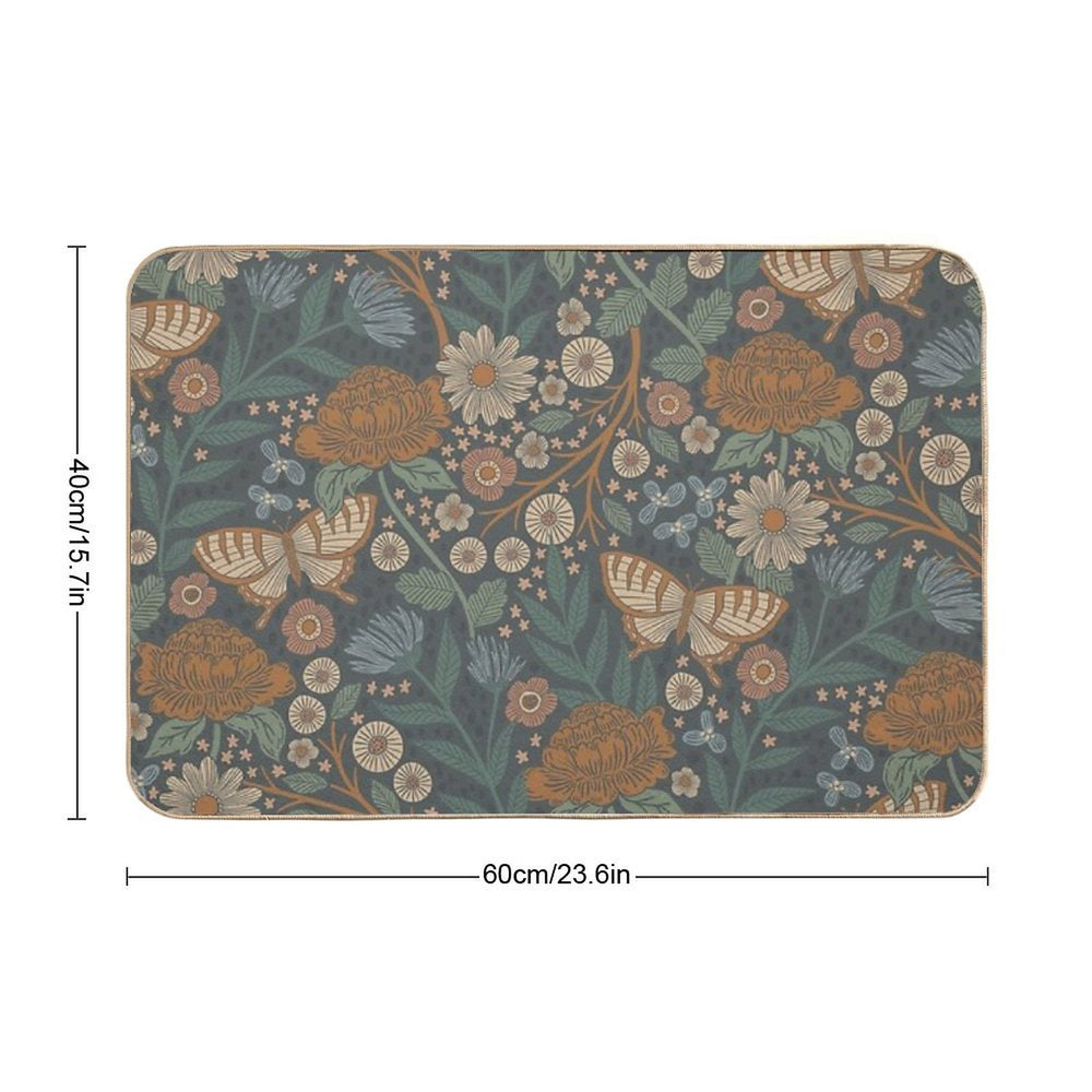 Heritage Wildflower Garden  Odorless Bath Mat