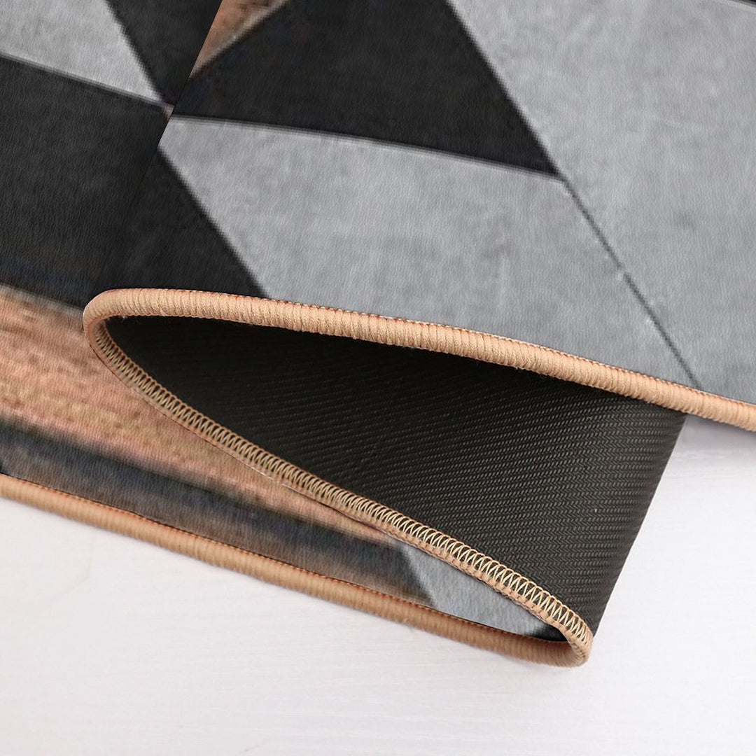 Urban Tribal Pattern No.10 - Aztec - Concrete And Wood  Versatile Bath Mat