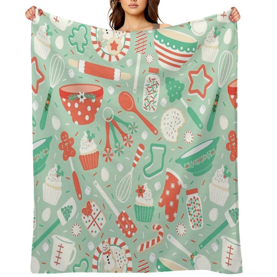 Christmas Baking Anti-pilling Throw Blanket