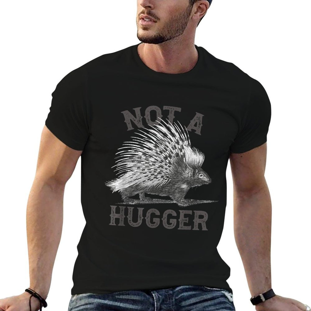 Not A Hugger, Funny Porcupine, Antisocial Joke Vintage Style  Moisture-wicking T-Shirt