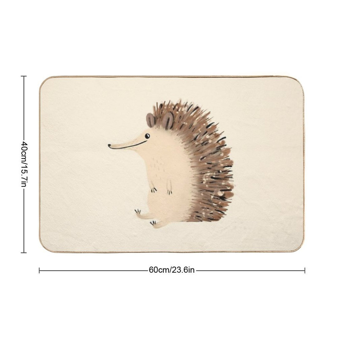 Happy Hedgehog Sketch  Multi-Purpose Bath Mat