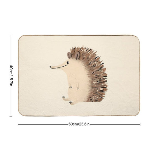 Happy Hedgehog Sketch  Multi-Purpose Bath Mat