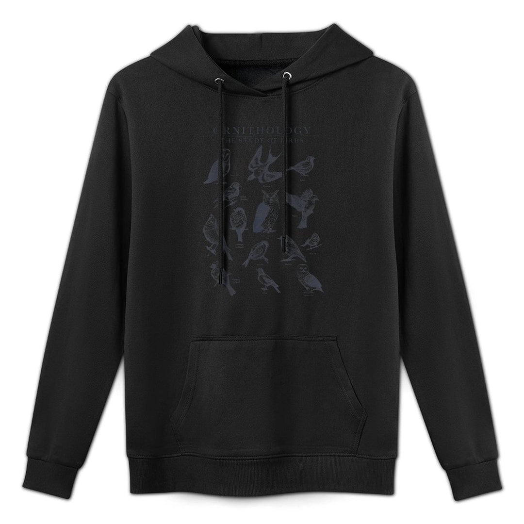 Ornithology The Study Of Birds Sketch Layering Staple Hoodie
