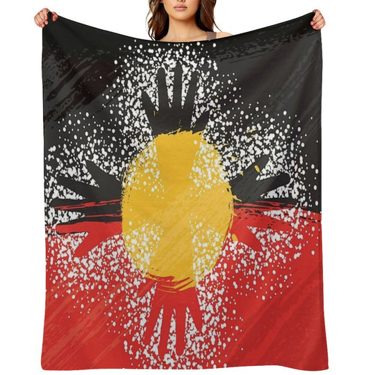 Awesome Aboriginal Art Wrinkle-free Throw Blanket