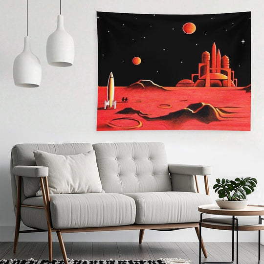 CITY ON MARS Tapestry