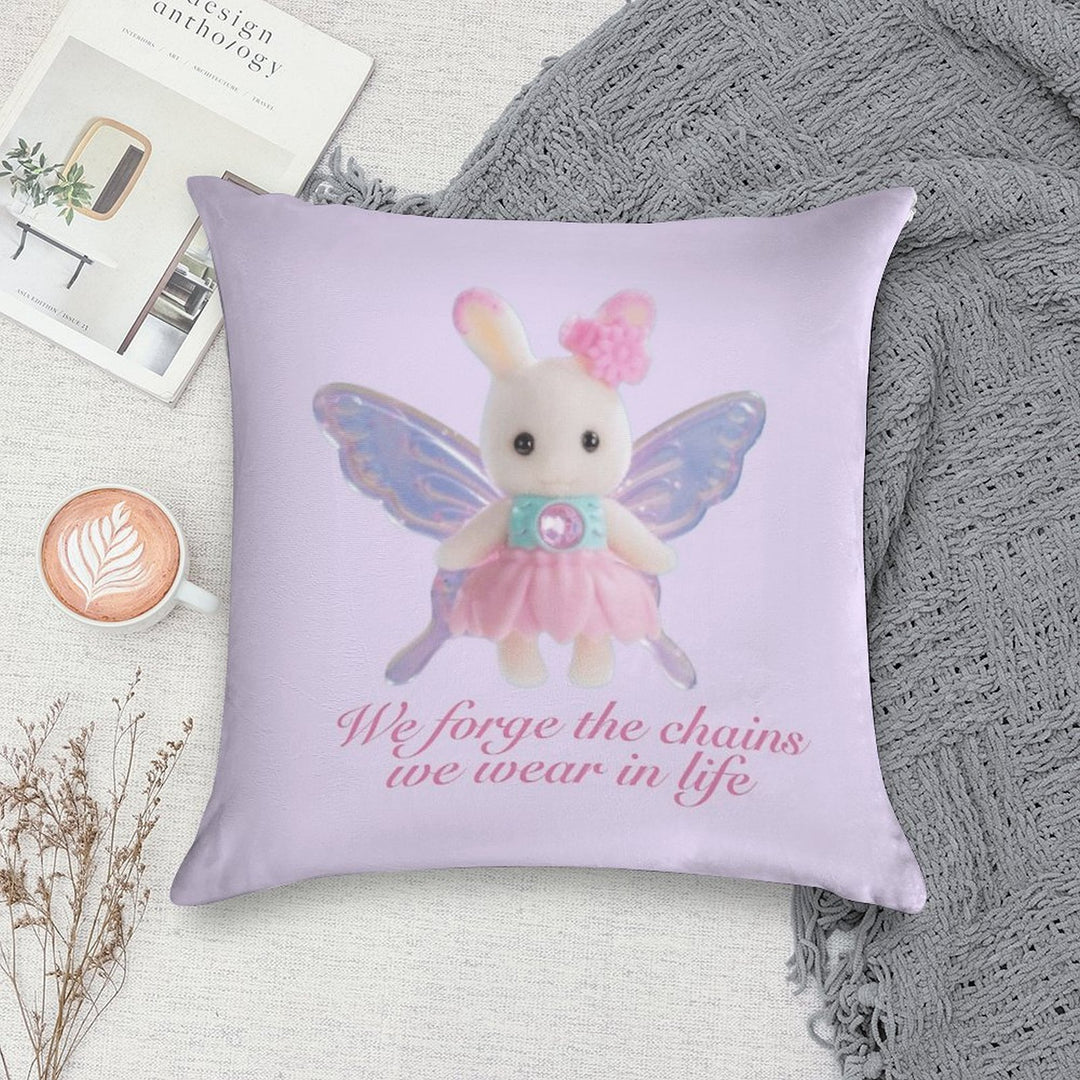 “We Forge The Chains We Wear In Life” Calico Critter Soft Home Decor Throw Pillow