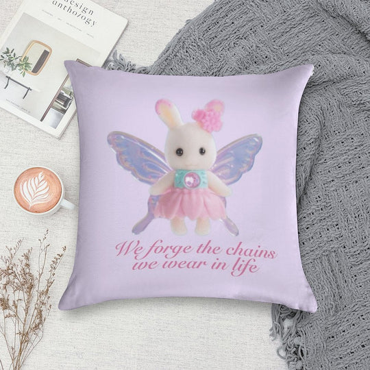“We Forge The Chains We Wear In Life” Calico Critter Soft Home Decor Throw Pillow
